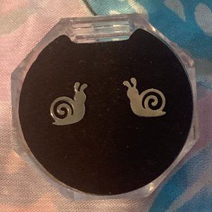 Tiny Hypoallergenic Stainless Steel Snail Earrings